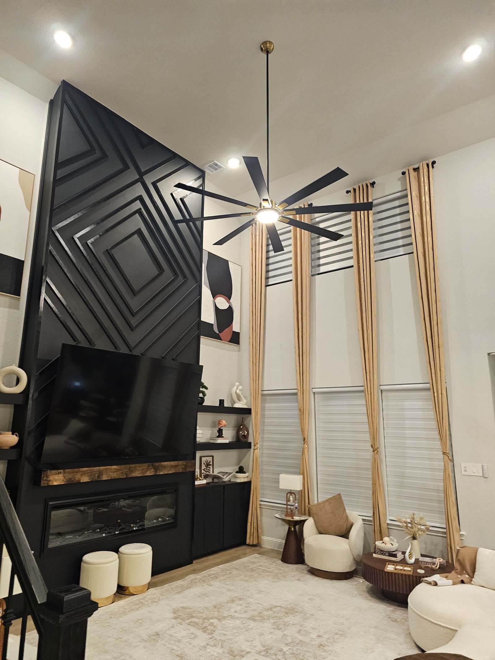Finished accent wall remodel by Triple Z Home Solutions